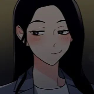 🥴 mulher, desenho animado, ilustração, anime telegram sticker