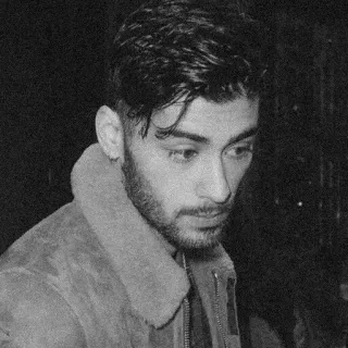 🎶 Zayn Malik 가수, 유명인, 사람, 남성, 인물사진, 흑백 telegram sticker