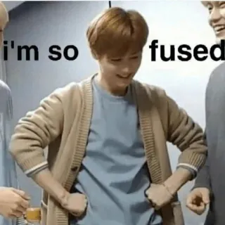 😀 i'm so fused Meme, śmieszne, zdezorientowany, osoba whatsapp sticker