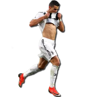 🕺 Cristiano Ronaldo voetbal, voetbal, sport, speler, atleet, Juventus telegram sticker