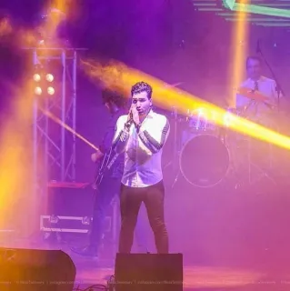 🌀 singer, musician, performance, stage, band, music, concert, entertainment telegram sticker