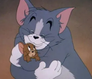 🤗 Tom and Jerry Tom, Jerry, desenho animado, amigos, animado, gato, rato telegram sticker