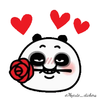 🌹 amor, emoji, corazón, rosa, dibujos animados, lindo, san valentín telegram sticker