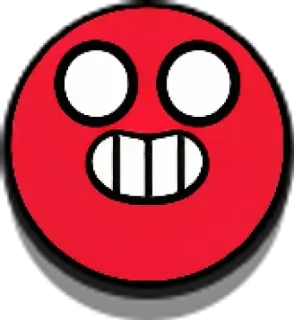 😬 Emoji, Vermelho, Feliz, Rosto telegram sticker