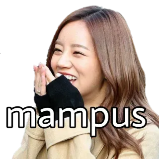 😂 mampus 表情, 笑い, 幸せ, 女性, インドネシア語 whatsapp sticker