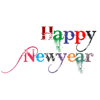 🎁 Happy New Year ปีใหม่, วันหยุด, การเฉลิมฉลอง, คำทักทาย, มีความสุข, สีสัน whatsapp sticker