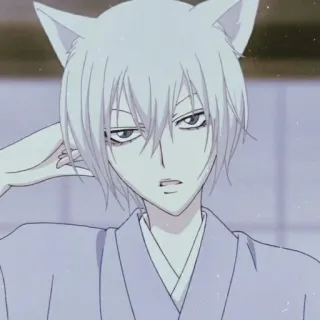 🦊 Tomoe Kamisama Kiss anime, fox, kitsune, demon, manga, bishounen telegram sticker