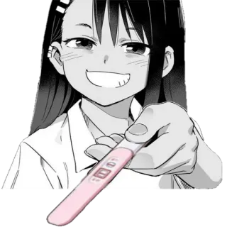 👨‍🍼 pregnancy test, anime girl, cartoon, manga, humor telegram sticker