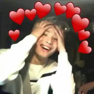 🥒 corazón, amor, lindo, feliz, persona, sonrisa telegram sticker