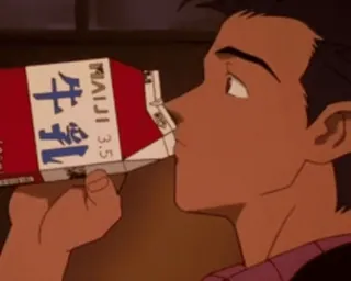 🥛 牛乳 milk, dairy, beverage, drink, anime telegram sticker