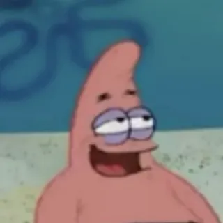 ✨ Patrick Star Spongebob Squarepants 派大星, 海绵宝宝, 卡通, 微笑, 快乐 telegram sticker