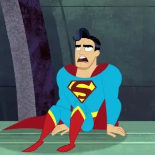 ✨ Superman supereroe, cartone animato, personaggio, DC Comics, fumetto, Superman telegram sticker