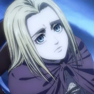 ⚔️ Historia Reiss Attack on Titan anime, character, Historia Reiss, blonde, Attack on Titan telegram sticker