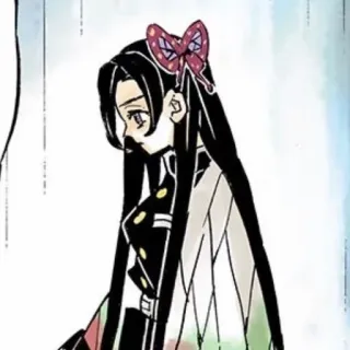 🌸 Kanao Tsuyuri Demon Slayer Kanao Tsuyuri, Demon Slayer, Anime, Manga, Karakter, Gadis, Pita whatsapp sticker