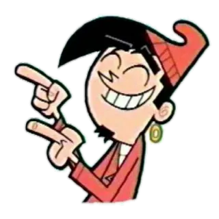 👈 Crocker The Fairly OddParents Crocker, Due Fantagenitori, cartone animato, personaggio, divertente telegram sticker