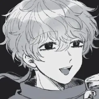 🌟 Anime, Manga, Sztuka, Portret, Chłopak, Ilustracja telegram sticker