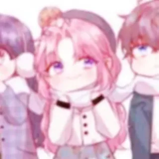 🛍 милые, каваий, чиби, аниме, мультфильм, искусство, стикер telegram sticker