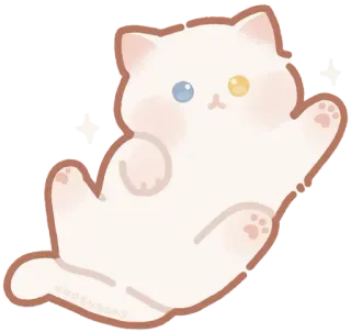 🐾 猫, 可愛い, 動物, 子猫, カワイイ, 漫画, ペット, 愛らしい telegram sticker