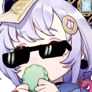 😎 Qiqi Genshin Impact Qiqi, Genshin Impact, anime, video game, character, cute telegram sticker