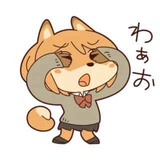 😣 Anime, Dessin animé, Sticker, Triste, Contrarié, Pleurs, Illustration telegram sticker