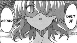🤫 RETARD SHUT UP manga, offensive, insult, shut up telegram sticker