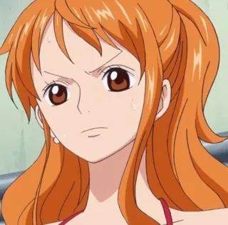 💵 Nami One Piece アニメ, ワンピース, ナミ, 漫画, 海賊, マンガ, キャラクター whatsapp sticker