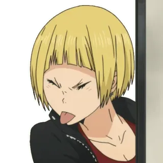 😝 аниме, мультфильм, лицо, выражение, язык telegram sticker