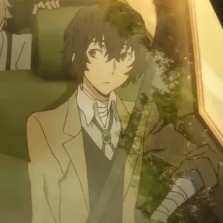 ✨ Osamu Dazai Bungou Stray Dogs Anime, Dazai, Bungou Stray Dogs, BSD, Osamu Dazai whatsapp sticker
