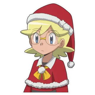 🎅 Anime, Natale, Cappello, Festa, Carino telegram sticker