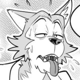 🤒 dog, sweat, tired, anime, manga, exhausted whatsapp sticker