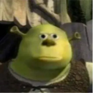 😳 Shrek Shrek, ogre, drôle, mème telegram sticker