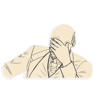 🤦 Facepalm, Kekecewaan, Frustrasi, Malu, Ekspresi, Gestur whatsapp sticker