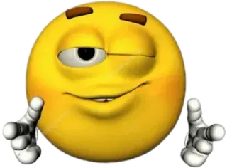 😉 Emoji, Mruganie, Twarz, Szczęśliwy, Śmieszny telegram sticker