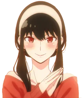😊 Yor Forger Spy x Family anime, yor, forger, spia, famiglia whatsapp sticker