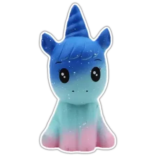 🦄 unicorno, carino, giocattolo, peluche, squishy whatsapp sticker