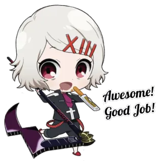 Juuzou Suzuya by @Splenta whatsapp stickers