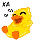 😂 XA
XA
XA anatra, cartone animato, carino, animale, umorismo telegram sticker
