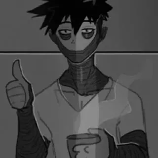 🔥 Dabi My Hero Academia Dabi, My Hero Academia, anime, thumbs up telegram sticker