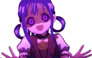 🌚 Yashiro Nene Toilet-bound Hanako-kun Animé, École, Fantôme, Effrayant telegram sticker