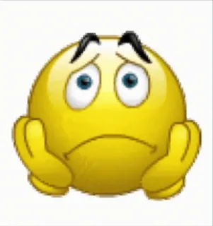😟 emoji telegram sticker