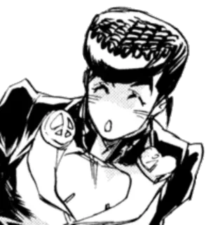 ☺ Anime, Symbole de paix, Personnage, Noir et blanc, Coeur whatsapp sticker