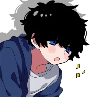 🤩 Anime, Con trai, Dễ thương, Nhân vật, Manga telegram sticker