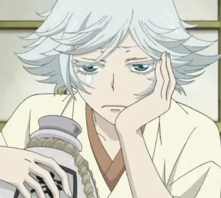 🌟 Tomoe Kamisama Kiss Anime, Manga, Verdrietig, Vosgeest, Tranen, Kamisama Kiss, Tomoe telegram sticker