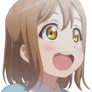 😍 anime, cartoon, character, girl, happy telegram sticker