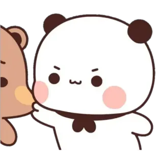 😠 แพนด้า, หมี, น่ารัก, สติกเกอร์, การ์ตูน telegram sticker