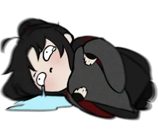 😭 การ์ตูน, ร้องไห้, เศร้า, เกินจริง, อารมณ์ whatsapp sticker