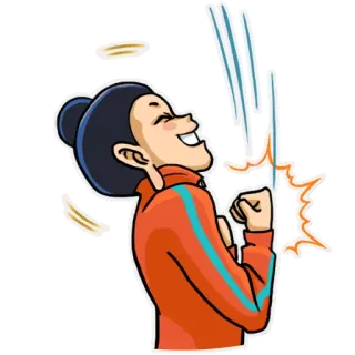 🎉 gelukkig, enthousiast, vieren, succes telegram sticker