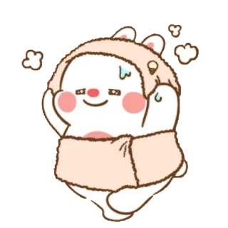 🧖‍♀️ น่ารัก, กระต่าย, สัตว์, การ์ตูน, คาวาอิ telegram sticker