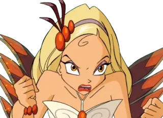 🤬 Desenho animado, Brava, Mulher, Personagem, Animação telegram sticker