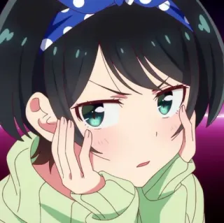 🍧 Ruka Sarashina Rent-A-Girlfriend อนิเมะ, ผู้หญิง, น่ารัก, Ruka Sarashina, Rent-A-Girlfriend telegram sticker